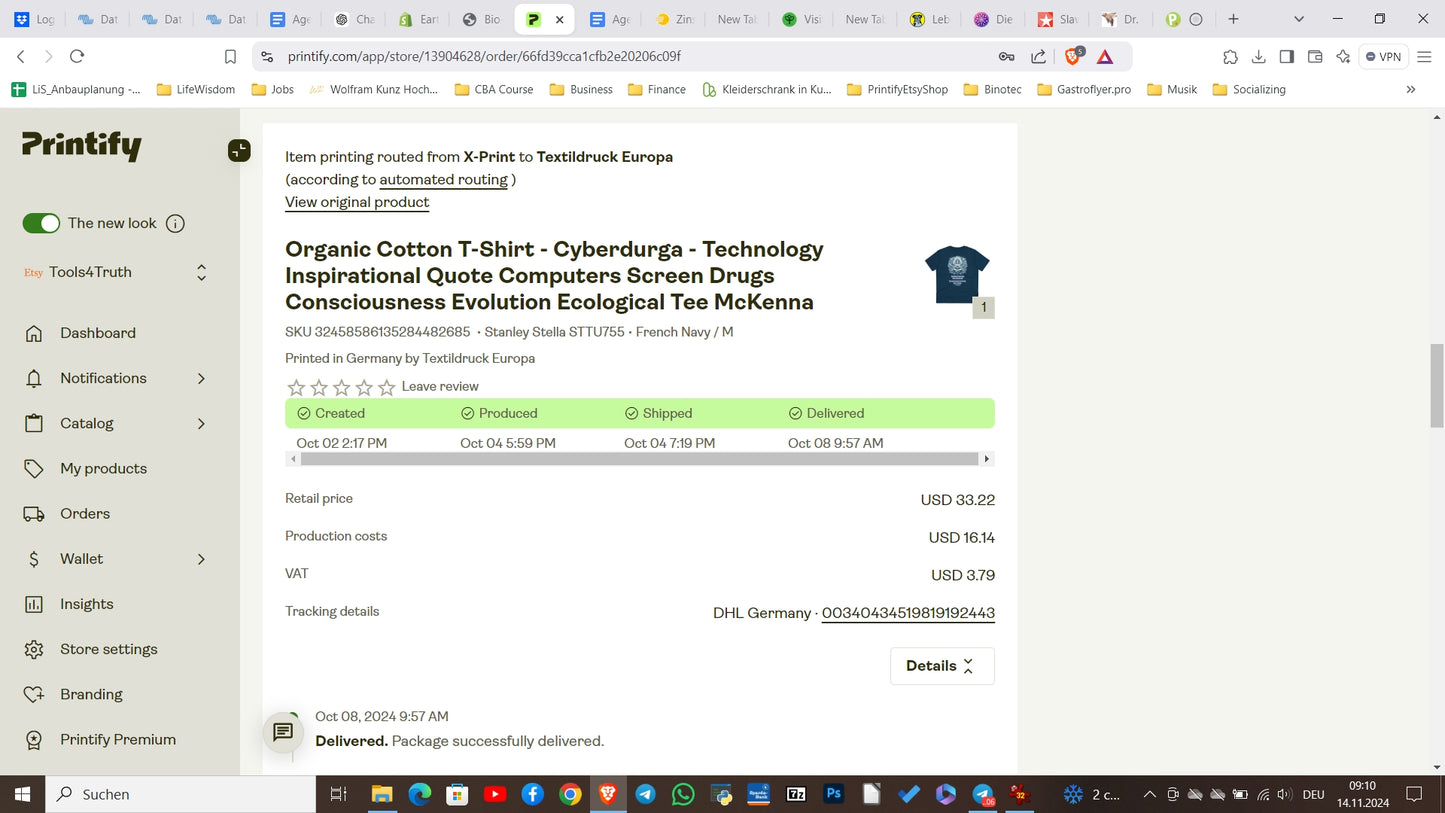 Bio-Baumwoll Shirt - Cyberdurga