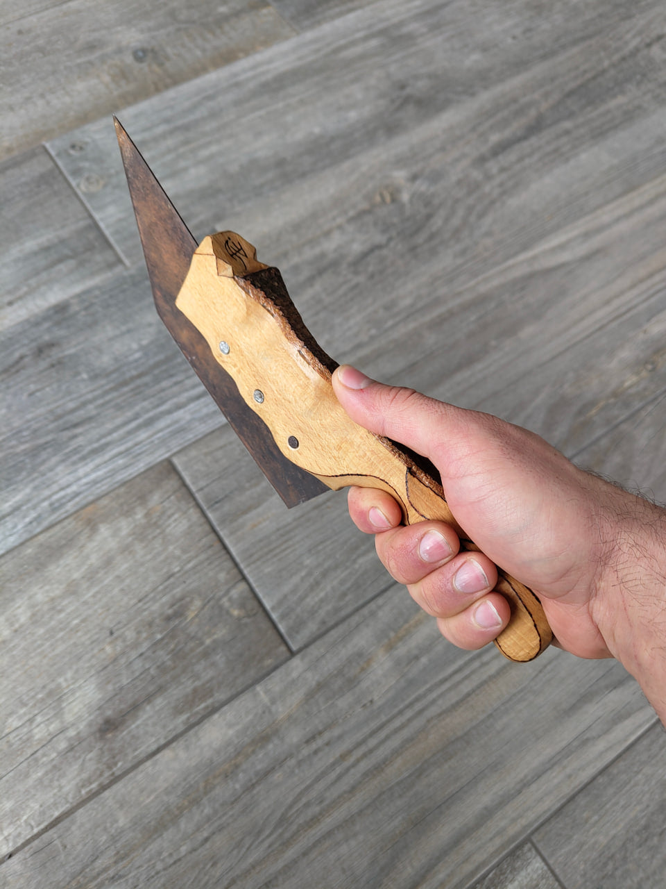 Holzmesser Küchenmesser - "Der Schlangenzahn"
