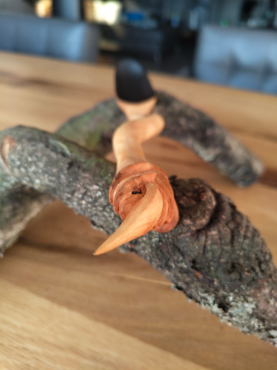 Einzigartiger Holzlöffel - "Dornröschen" - Yakisugi