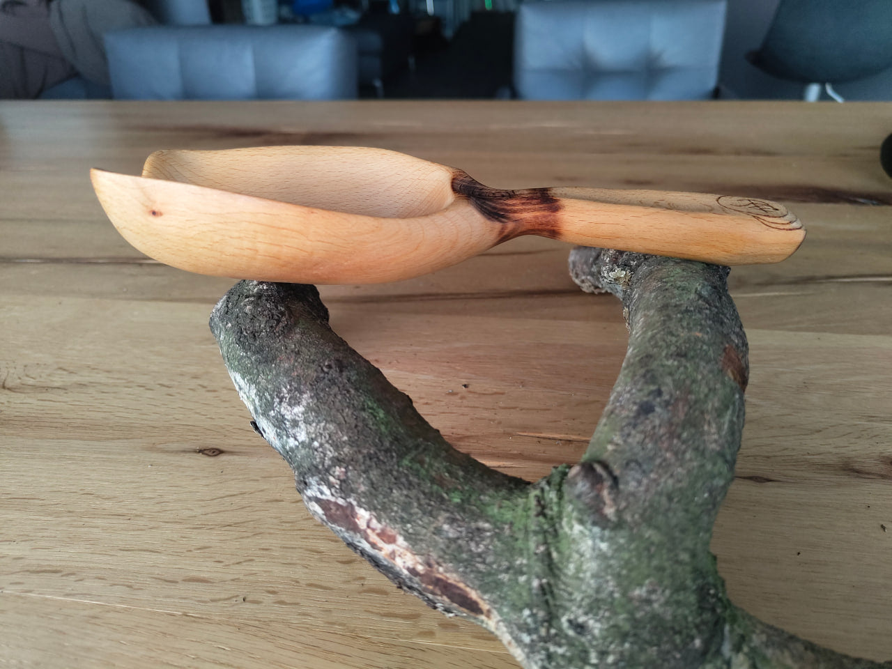 Massive Buchenholzkelle - Schöpfkelle